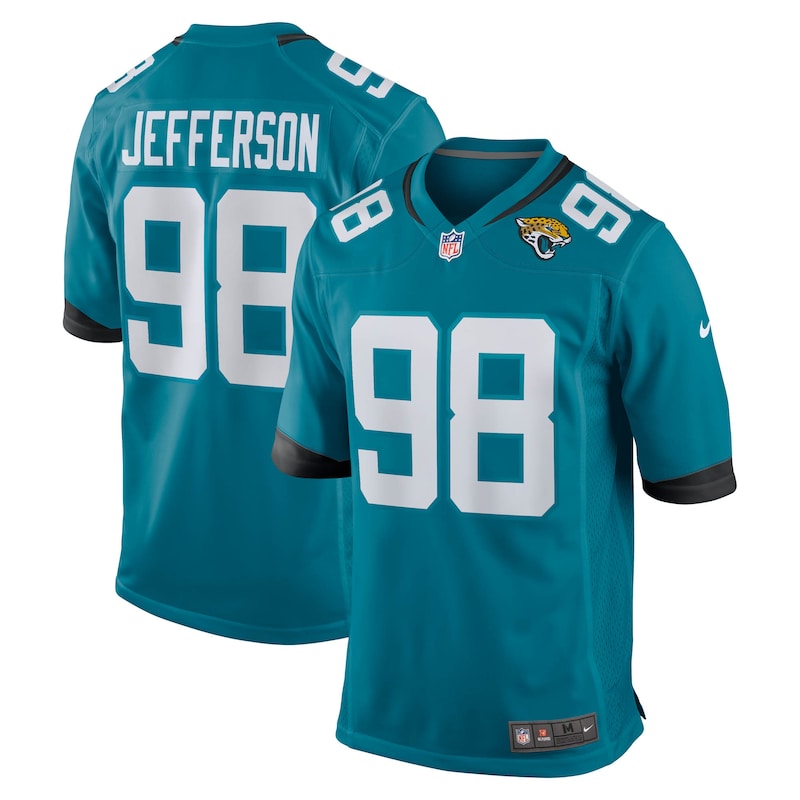 Jordan Jefferson Jacksonville Jaguars Team Game Jersey - Teal