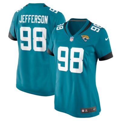 Jordan Jefferson Jacksonville Jaguars Women Game Jersey - Teal