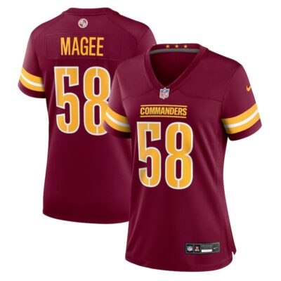 Jordan Magee Washington Commanders Women Game Jersey - Burgundy