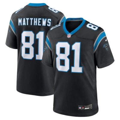 Jordan Matthews Carolina Panthers Game Jersey - Black