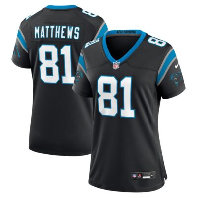 Jordan Matthews Carolina Panthers Women Game Jersey - Black