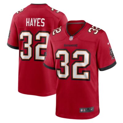 Josh Hayes Tampa Bay Buccaneers Game Jersey - Red