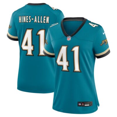 Josh Hines-Allen Jacksonville Jaguars Women Prowler Throwback Game Jersey - Teal