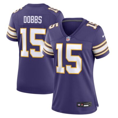 Joshua Dobbs Minnesota Vikings Women Alternate Game Jersey - Purple