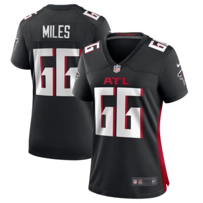 Joshua Miles Atlanta Falcons Women Game Jersey - Black