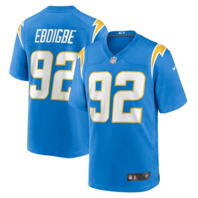 Justin Eboigbe Los Angeles Chargers Team Game Jersey - Powder Blue