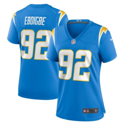 Justin Eboigbe Los Angeles Chargers Women Game Jersey - Powder Blue