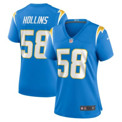 Justin Hollins Los Angeles Chargers Women Game Jersey - Powder Blue