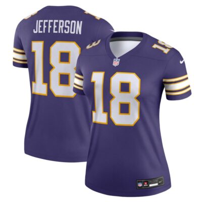 Justin Jefferson Minnesota Vikings Women Alternate Legend Player Performance Top - Purple