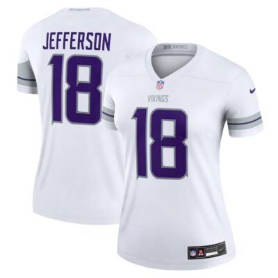 Justin Jefferson Minnesota Vikings Women Alternate Legend Player Performance Top - White