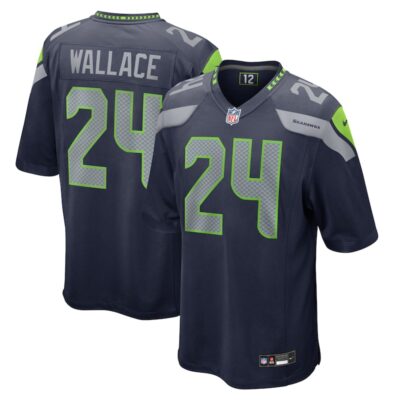 K'Von Wallace Seattle Seahawks Game Jersey - College Navy