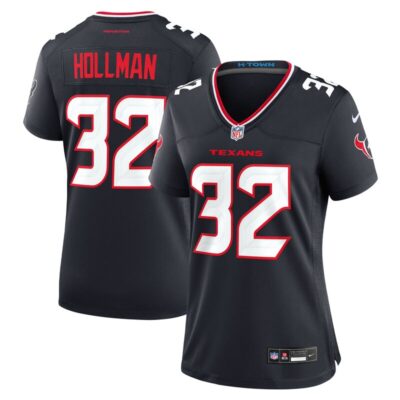 Ka'Dar Hollman Houston Texans Women Team Game Jersey - Navy