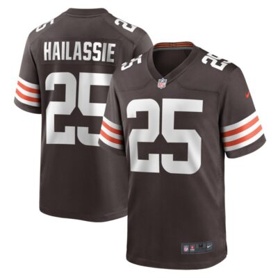 Kahlef Hailassie Cleveland Browns Team Game Jersey - Brown