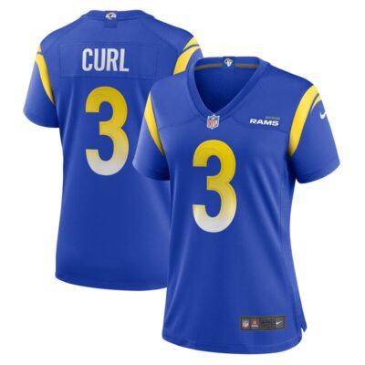 Kamren Curl Los Angeles Rams Women Team Game Jersey - Royal