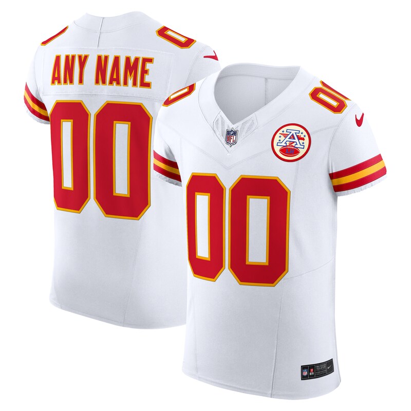 Kansas City Chiefs Vapor F.U.S.E. Elite Custom Jersey - White
