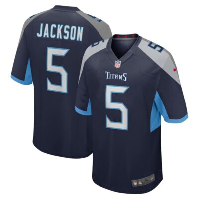 Kearis Jackson Tennessee Titans Team Game Jersey - Navy