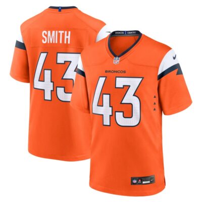 Keidron Smith Denver Broncos Team Game Jersey - Orange