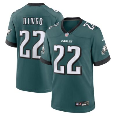 Kelee Ringo Philadelphia Eagles Team Game Jersey - Midnight Green