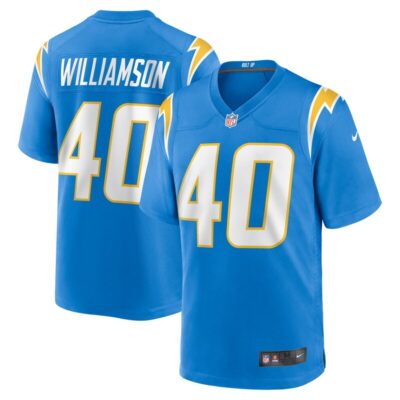 Kendall Williamson Los Angeles Chargers Team Game Jersey - Powder Blue