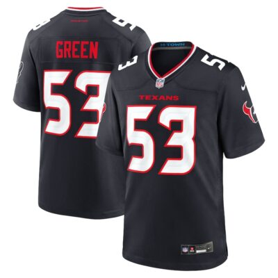 Kendrick Green Houston Texans Team Game Jersey - Navy