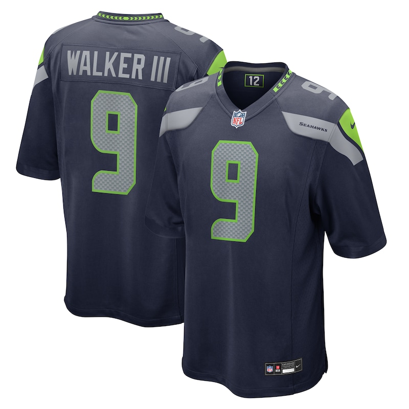 Kenneth Walker III Seattle Seahawks Team Game Jersey - College Navy