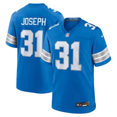 Kerby Joseph Detroit Lions Team Game Jersey - Blue