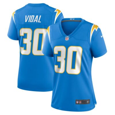 Kimani Vidal Los Angeles Chargers Women Game Jersey - Powder Blue