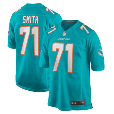 Kion Smith Miami Dolphins Game Jersey - Aqua