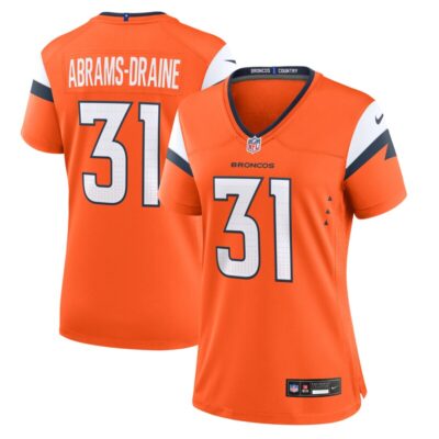 Kris Abrams-Draine Denver Broncos Women Team Game Jersey - Orange