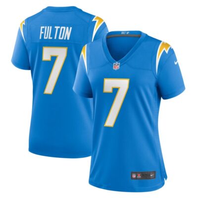 Kristian Fulton Los Angeles Chargers Women Game Jersey - Powder Blue