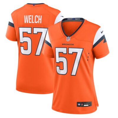 Kristian Welch Denver Broncos Women Team Game Jersey - Orange