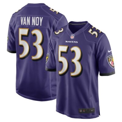 Kyle Van Noy Baltimore Ravens Team Game Jersey - Purple