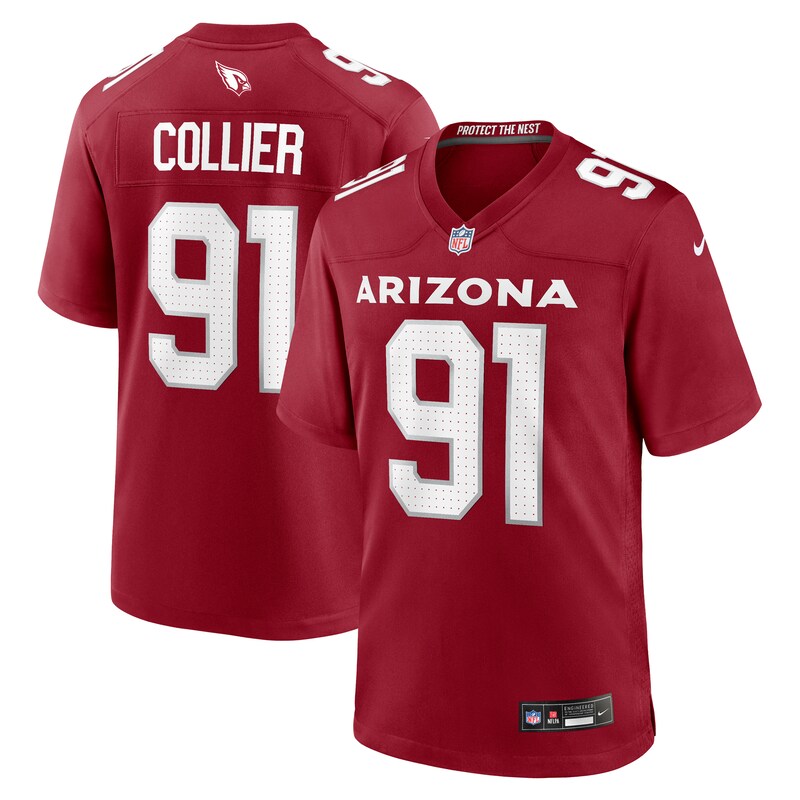 L.J. Collier Arizona Cardinals Game Player Jersey - Cardinal