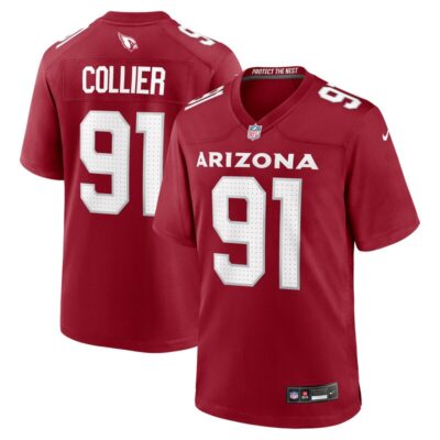 L.J. Collier Arizona Cardinals Team Game Jersey - Cardinal