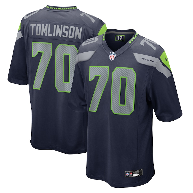 Laken Tomlinson Seattle Seahawks Game Jersey - College Navy