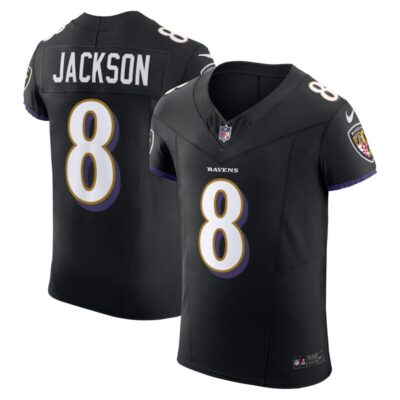 Lamar Jackson Baltimore Ravens Alternate Vapor F.U.S.E. Elite Jersey - Black