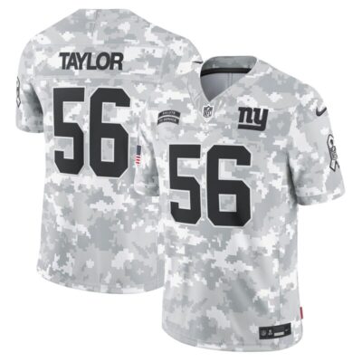 Lawrence Taylor New York Giants 2024 Salute to Service Retired Player Limited Jersey - Arctic Camo