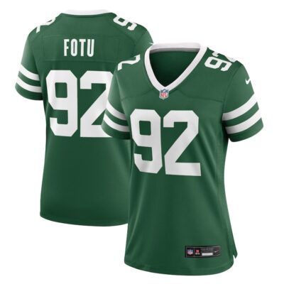 Leki Fotu New York Jets Women Team Game Jersey - Legacy Green