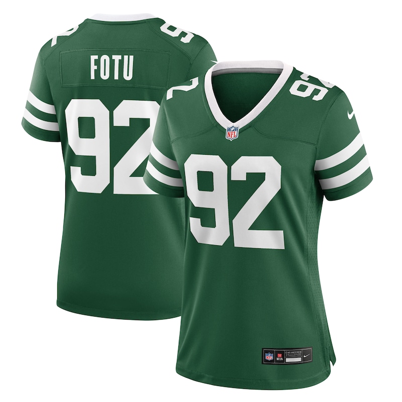 Leki Fotu New York Jets Women Team Game Jersey - Legacy Green