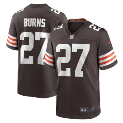 Lorenzo Burns Cleveland Browns Team Game Jersey - Brown