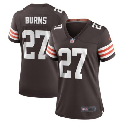 Lorenzo Burns Cleveland Browns Women Team Game Jersey - Brown