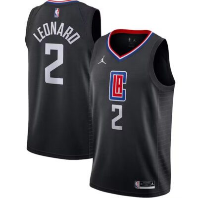 Los Angeles Clippers #2 Kawhi Leonard Black 2020/21 Swingman Stitched Jersey