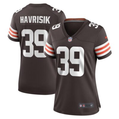 Lucas Havrisik Cleveland Browns Women Team Game Jersey - Brown