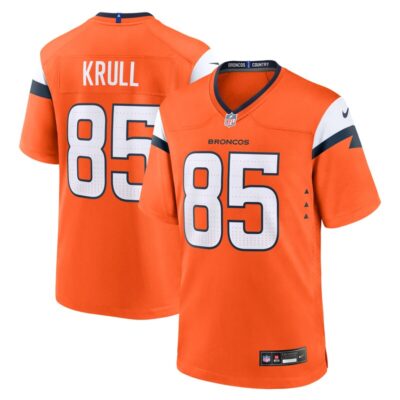 Lucas Krull Denver Broncos Team Game Jersey - Orange
