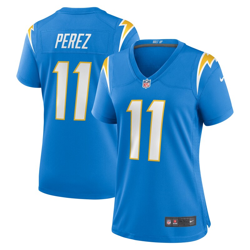Luis Perez Los Angeles Chargers Women Team Game Jersey - Powder Blue