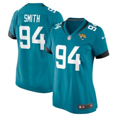 Maason Smith Jacksonville Jaguars Women Game Jersey - Teal
