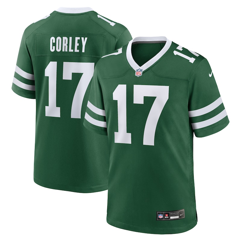 Malachi Corley New York Jets Team Game Jersey - Legacy Green