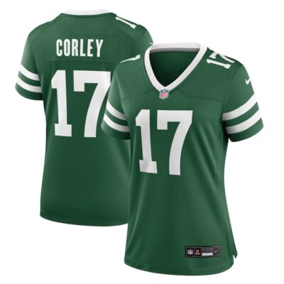 Malachi Corley New York Jets Women Team Game Jersey - Legacy Green