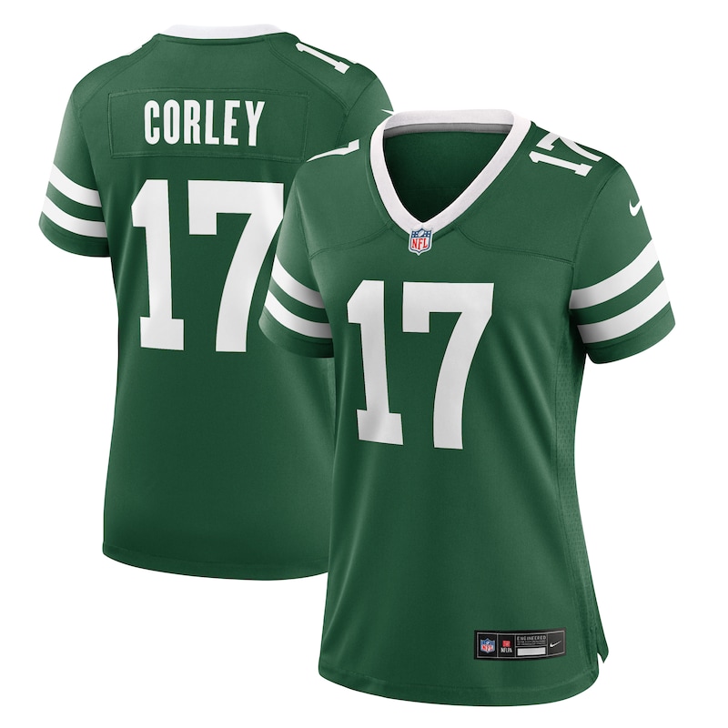 Malachi Corley New York Jets Women Team Game Jersey - Legacy Green