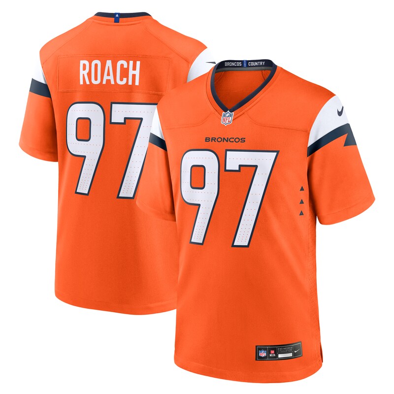 Malcolm Roach Denver Broncos Team Game Jersey - Orange